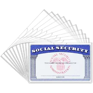 6 Pack Social Security Card Protector Sleeve for Drivers License, Credit Card, and SSN Card cardcover