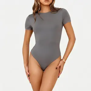 Hello Molly BASE  Core Contour Bodysuit Charcoal