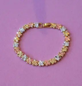 Tricolor Flower Bracelet