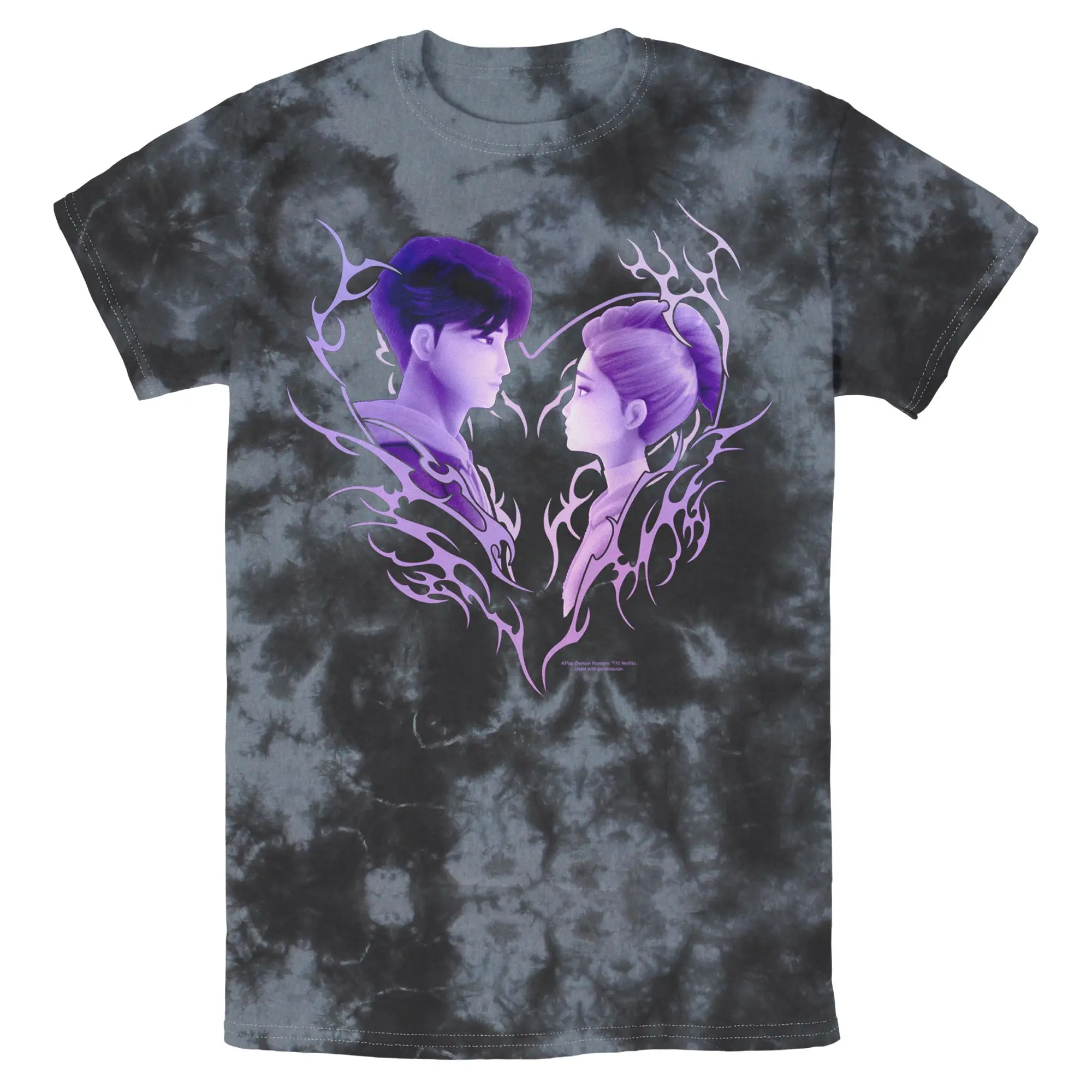 Mens KPop Demon Hunters Jinu and Rumi Love T Shirt