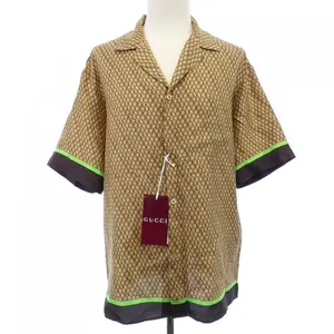Pre-owned GUCCI Silk Small Leather Goods Short Sleeve Shirt