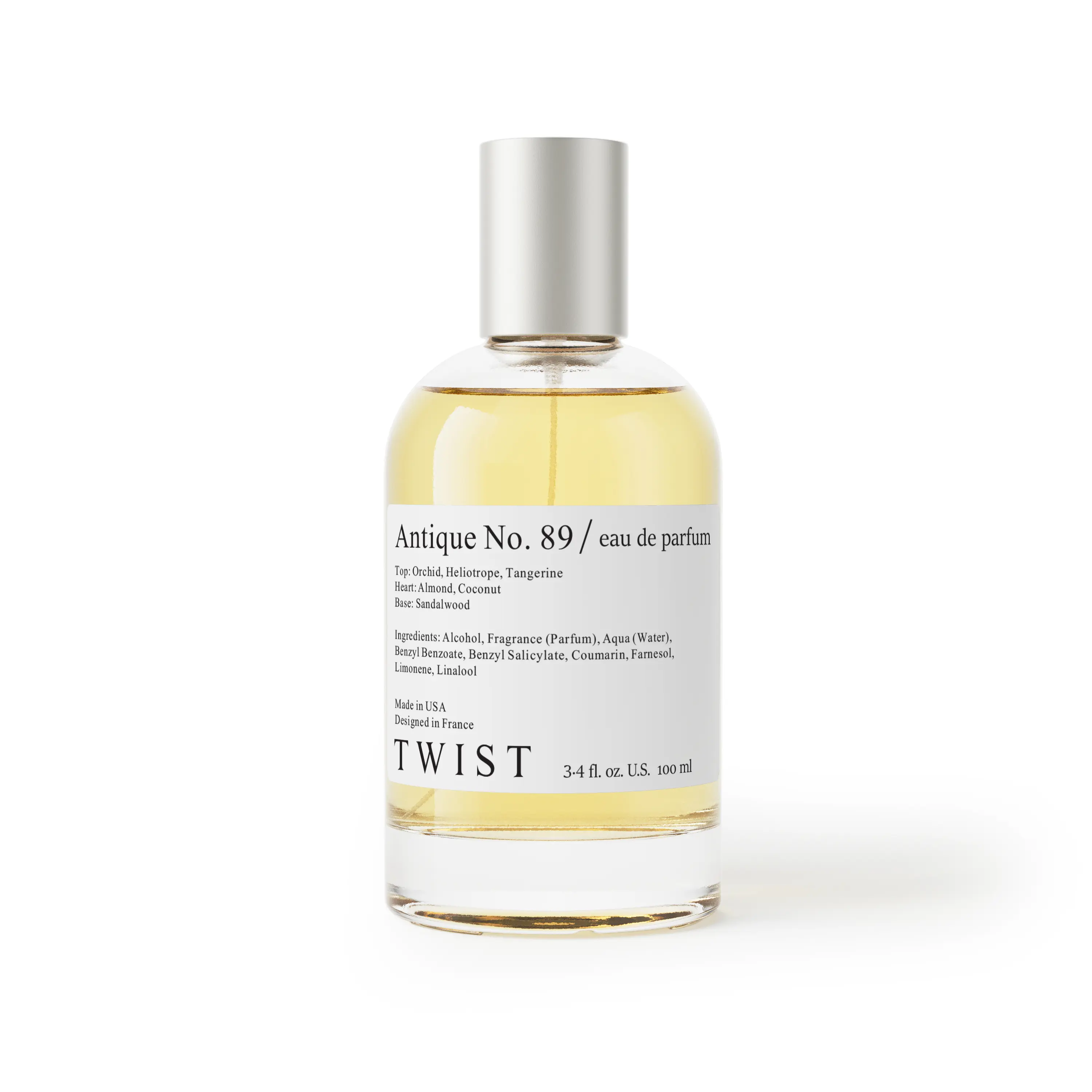 Twist Perfumes | Antique No. 89 | Gourmand Floral Fragrance for Women | Long Lasting Sweet Scent
