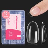 Short Oval Fake Nails 288Pcs