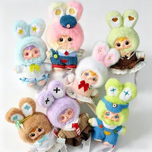 Samuel Fashion Diary Plushies Blind Box, 6+1 Styles Removable Clothes, Cute Girly Gifts Kawaii Keychain, Backpack Pendant for Kids & Girls (1 Random Box)