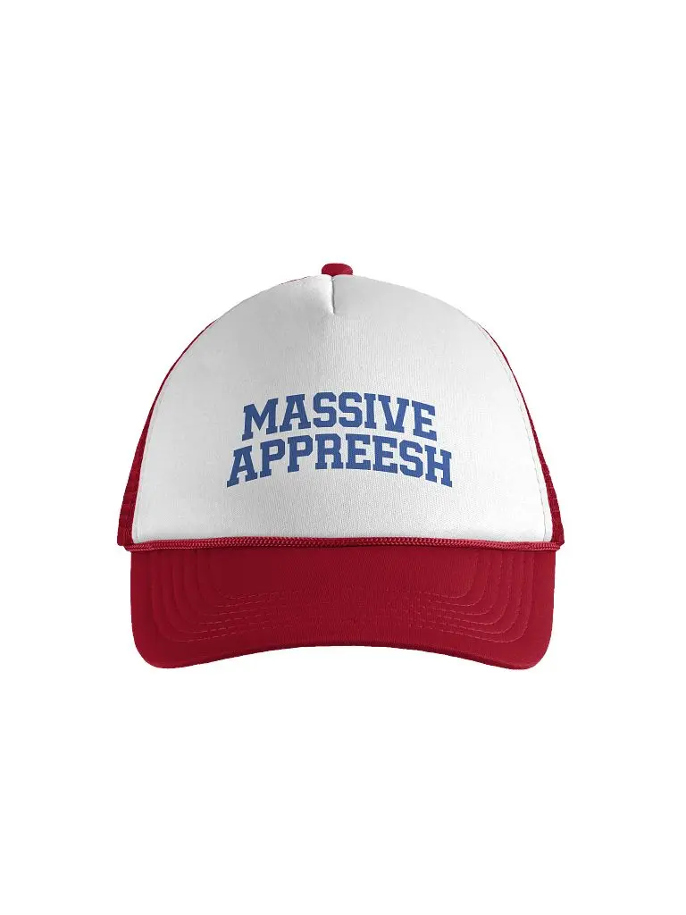 Massive Appreesh Red Foam Trucker