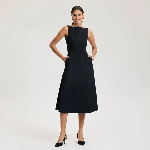 Women's Tailored Midi Dress - A New Day