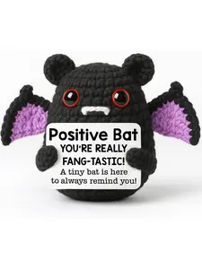 Emotional Inspirational Support for Women - Motivational Funny Gag Boo Basket Stuffers Spooky Crochet Bat Birthday Thanksgiving Christmas Stocking Stuffers Gifts for Men Friends Colleges Teens Soft Cuddly Gift