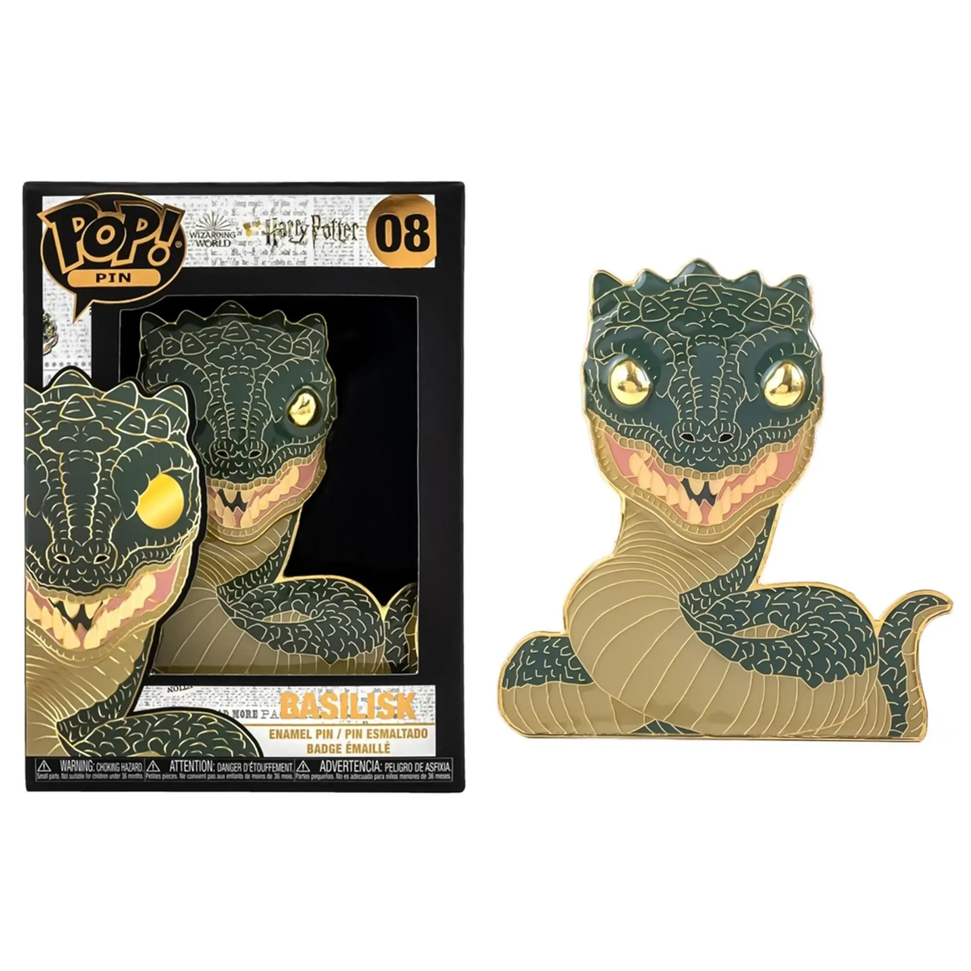 Harry Potter Funko POP Pin Large Enamel Pin | Basilisk