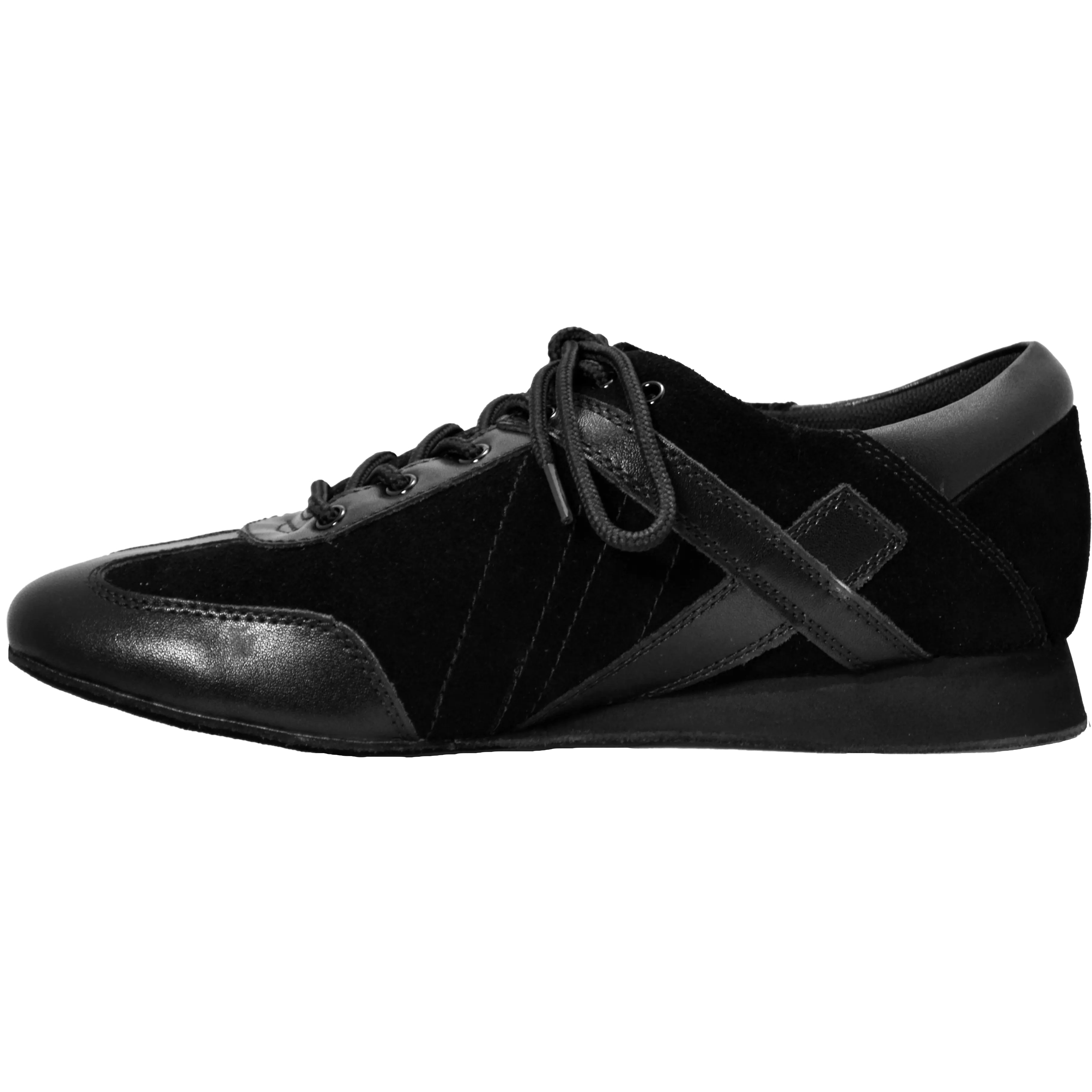 Ultimate Hybrid Dance Shoe (Unisex) - Black Leather / Black Suede
