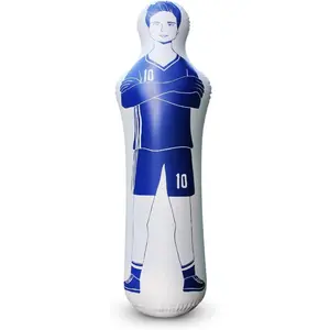 Inflatable Tackling Dummies for Football Practice Poles,Soccer Training Equipment Wall Dummy Goalkeepr Mannequin Basketball Defender Tumbler for Dribbling Passing Drills