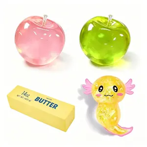 4 Piece Malt Sugar Stress Relief Fidget Toys | Creative Slow Rebound Soft Squishy Set | 4 Unique Styles | Party Gift & Sensory Fidgets