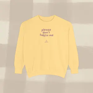 DONT TALK TO ME SWEATER X TERRACOTTA Breathable Cotton Sweatshirts Tops winter outfits essential hoodie sweatshirts women Graphic