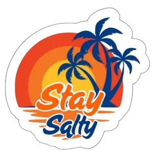 Stay Salty vinyl stickers 4pc