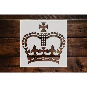 Crown Stencil - Art and Wall Stencil