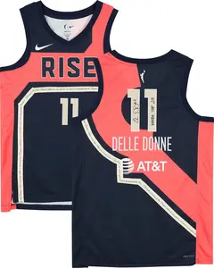 Elena Delle Donne Washington Mystic Autographed Nike Navy Rebel Edition Jersey with "WNBA Top 25" Inscription - Fanatics Authentic Certified