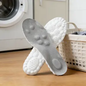 Premium 4D Cloud Insoles for Men and Women, High Elastic Shock Absorption Footbed, Non-Slip Pain Relief Cushion for Daily Use