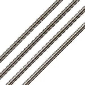1/4"-28 Stainless Steel Threaded Rods, 12Inch Fully  Threaded Rods (Pack of 4)