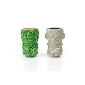 Geeki Tikis Lord Of The Rings Frodo & Gollum Mini Muglets | 2-Ounce Ceramic Mugs