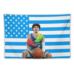 LaMelo Ball wall tapestry poster for college dorm cave bedroom living room office party decoration gift