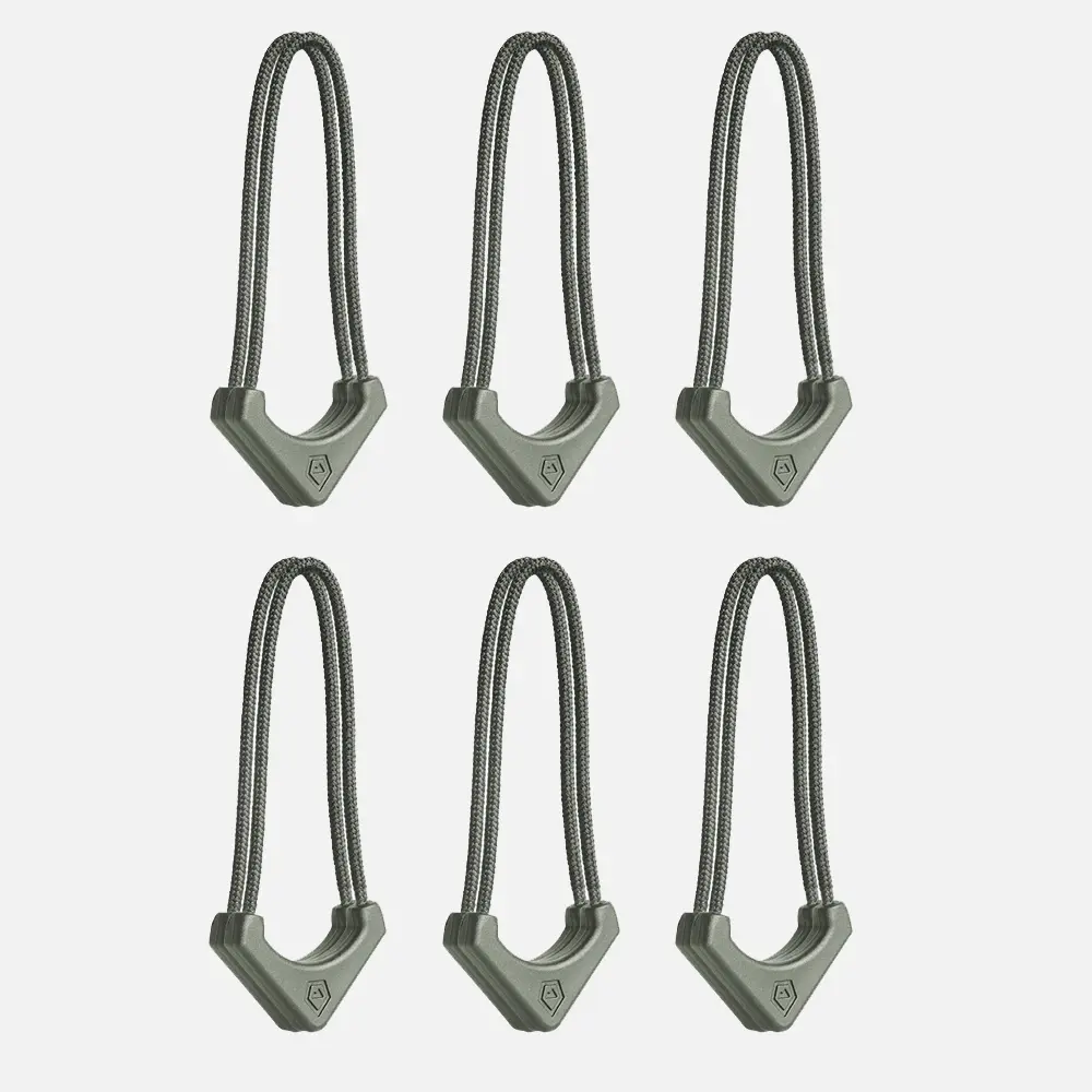 WORRYLESS™️ Locking Zipper Pullers in Wasatch Green