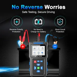 TOPDIAG 12V Car Battery Tester, Battery Load Tester Automotive 24V Alternator Starter Tester Digital Auto Battery Analyzer Charging Cranking System Tester for Car Truck Marine Motorcycle Boat,20-2000 CCA Car Battery Tester,BT300