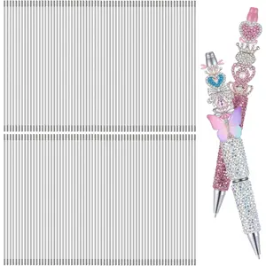 300 count Pen Extenders for Beadable Pens, 4.6 Inch Rust-Resistance Stainless Steel Metal Blank Bars for Beadable Pens Beadabled Pen Extender Rods for Craft Making Supplies
