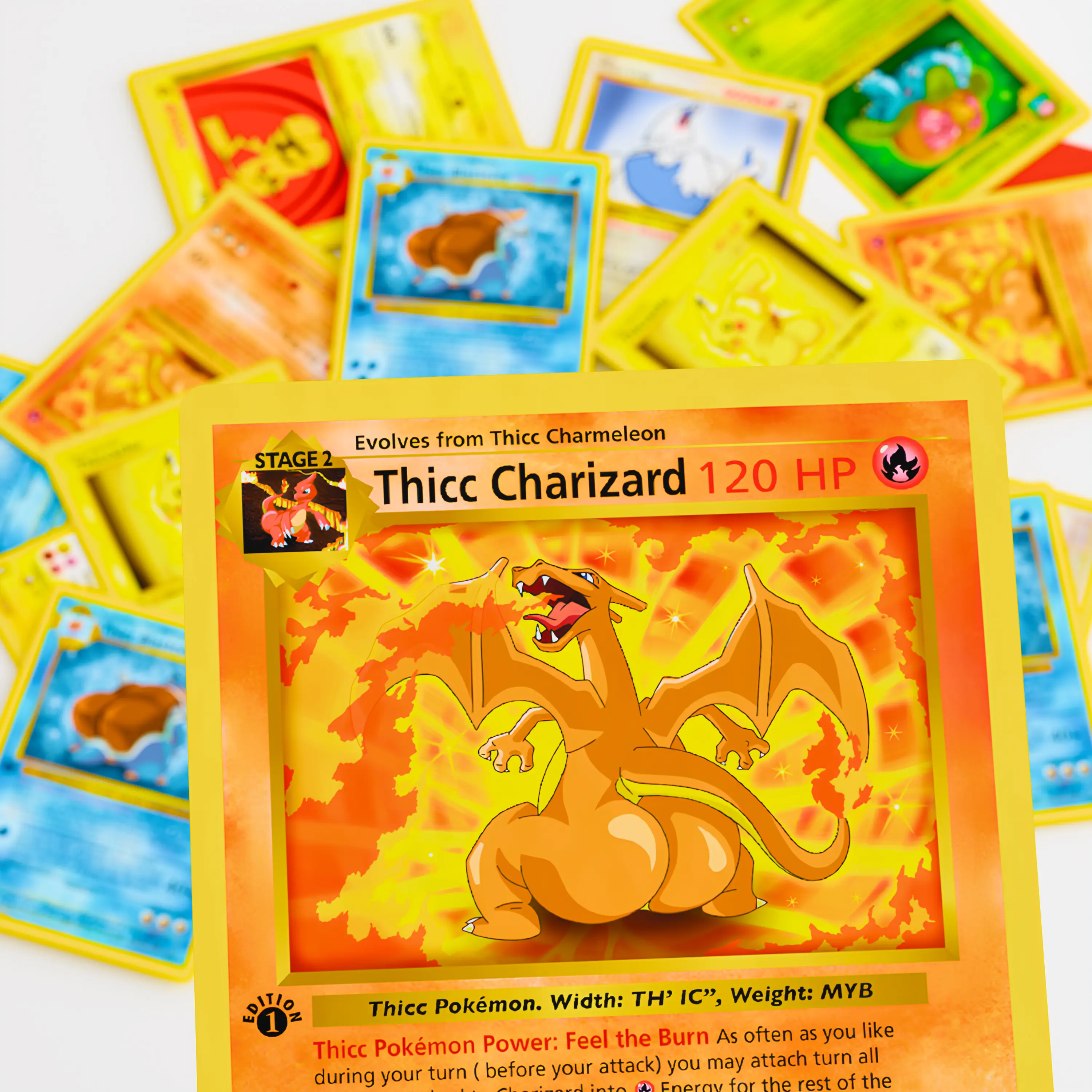 Chubby Cute Pokemon Custom Holographic Fan Art Cards - Hilarious Affordable  Gift for TCG Boosters - Choose from 9 Styles - Eye Catching & Dynamic  Design - TikTok Shop