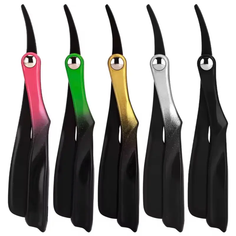 Men's Foldable Manual Barber beard shaving Magnetic Stainless Steel Shaver Straight Shaver Hairdressing Styling Tools