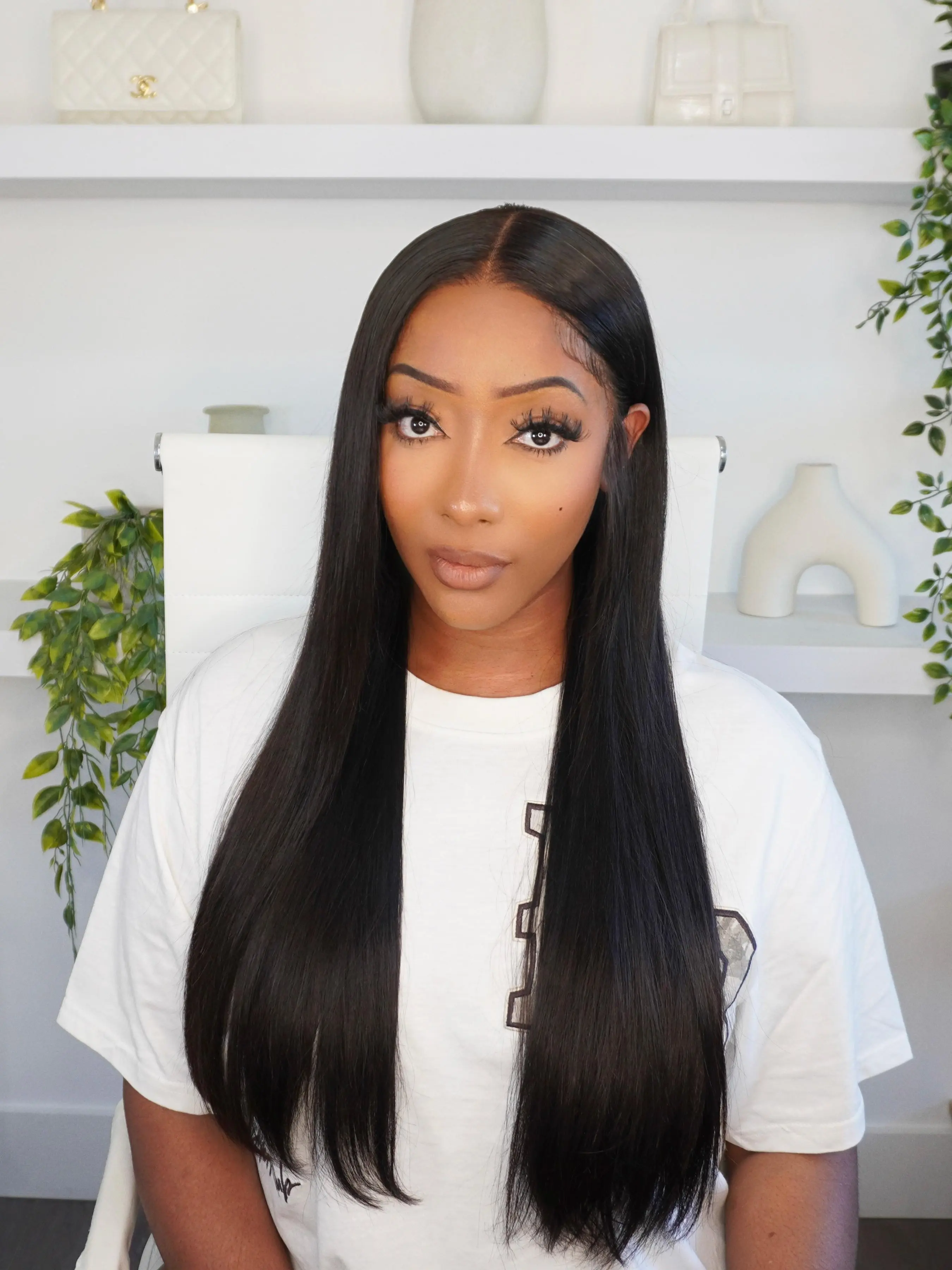 [300% Density] Arabella Hair Glueless HD 13X6 Front Lace Wig Double Drawn Thick 100% Unprocessed Human Virgin Hair Luxury Silky Straight