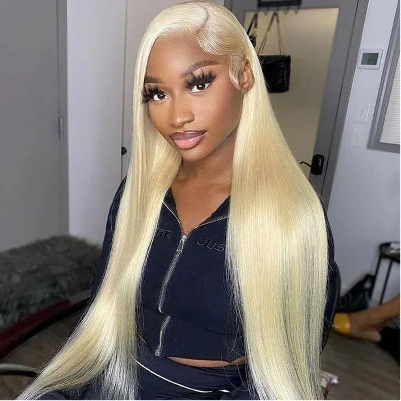 613 Blonde Lace Frontal Wig 13x6 HD Transparent Human Hair Wig For Women Can Be Dyed Pre Plucked With Natural Hairline Colored Wig