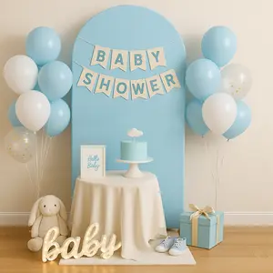 New Double-sided Milk Silk Solid Color Arch Background Cloth Birthday Party Decoration Arch Stand Cover Wedding Baby Shower Supplies Gifts