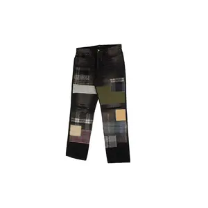 Loose Mohair Patch Jeans "Black" W9M01196SDVBK