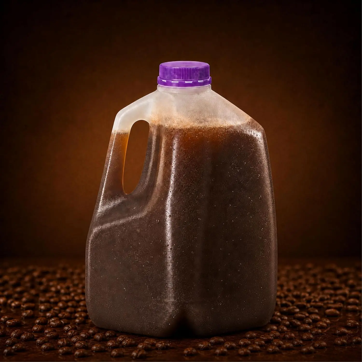 (8 PACK) 128 Oz HDPE Empty Gal Jug Bottles with Tamper-Evident Purple Caps - Made in USA Industrial Storage Containers for Water/Juice, Meal Prep - Home Supplies Organizers Plastic, 128Oz