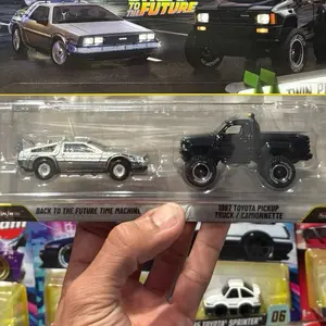 Hw premium 2 pack Back to the Future diecast car and truck set 1:64 scale