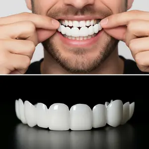 【3PC】Snap-On Teeth Instant Whitening Temporary Teeth Repair Kit Smile Beautiful Snapping instants 2026 New Smile Hack Non-Medical