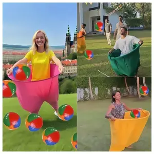 Grandma Pants Court Ball Game, Party Games, Casual Competition, Outdoor Party Games, Family Gatherings, Game Night, Includes 2 Balls, 1 Pump