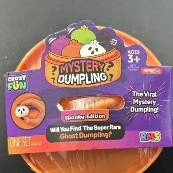 Crazy Fun Stuffed Mini Dumpling Halloween edition  | 1 Sealed Blind Pack Stress Relief Toy
