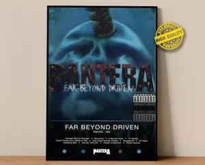 Pantera Poster | Far Beyond Driven Poster | Album Poster Prints | Wall Decor Posters | Album Cover | Metal Music Poster