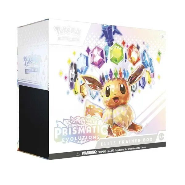 Pokémon TCG: Scarlet & Violet Prismatic Evolutions Sealed Elite Trainer Box (ETB) Collectible Trading Cards Box