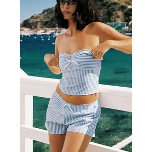 Into The Groove Shorts Blue Stripe