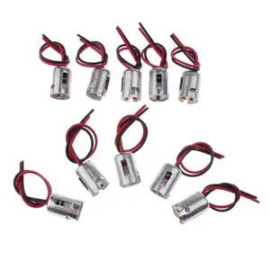10 Pieces 1156 BA15D Wire Harness LED Bulb Light Female