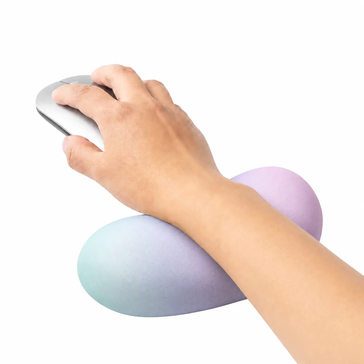 Silicone Keyboard & Mouse Wrist Rest Pad, Ergonomic Gel Support Cushion for Gaming, Office Workers & Laptop Users, Pain Relief, Lavender Blue Home Care Accessory, Keyboard Wrist Rest
