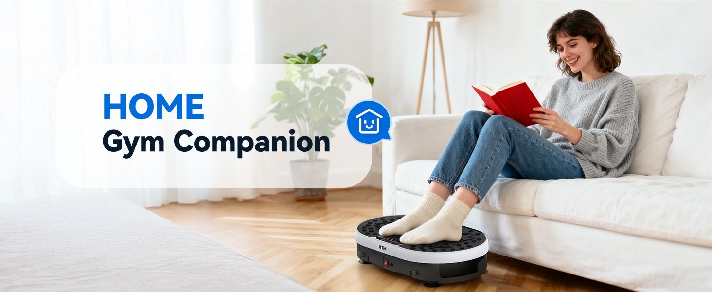 Slim Vibration Plate Exercise Machine, Compact Home Gym Exercise Machine  120 RPM, 5 Programs, SummerVibes Fitness Trainer, the Vibration Plate, Vibration Plates