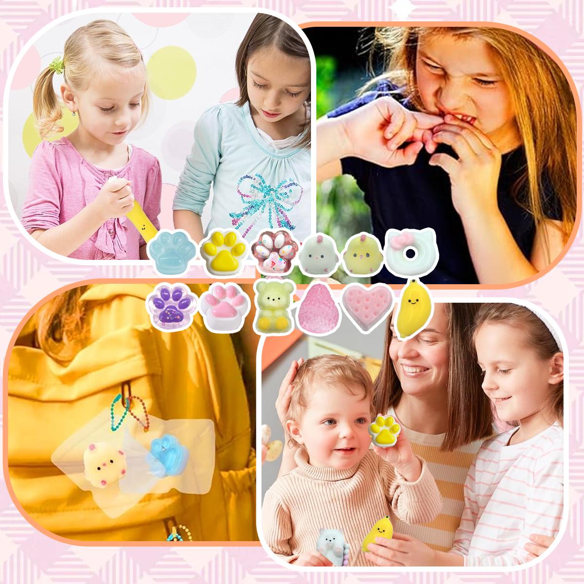 15 PackSquishy Toys kit, Squishies Stress Relief Toys Party Favors, Squishy Fidget Toys，Easter Gifts Easter Basket Stuffers