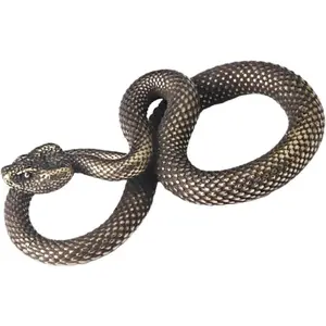 Bronze Snake Figurine Decor High  Fantasy Brass  Style Snake Statue for Office Snake Sculpture for Desktop, Bronze, Home Decor Products