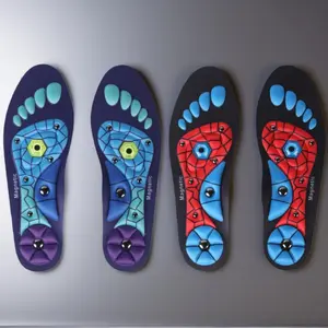 Magnet Massage Insoles EVA Soft Cushion Unisex Arch Support Cuttable Non Slip Stable Comfort For Walking Commuting