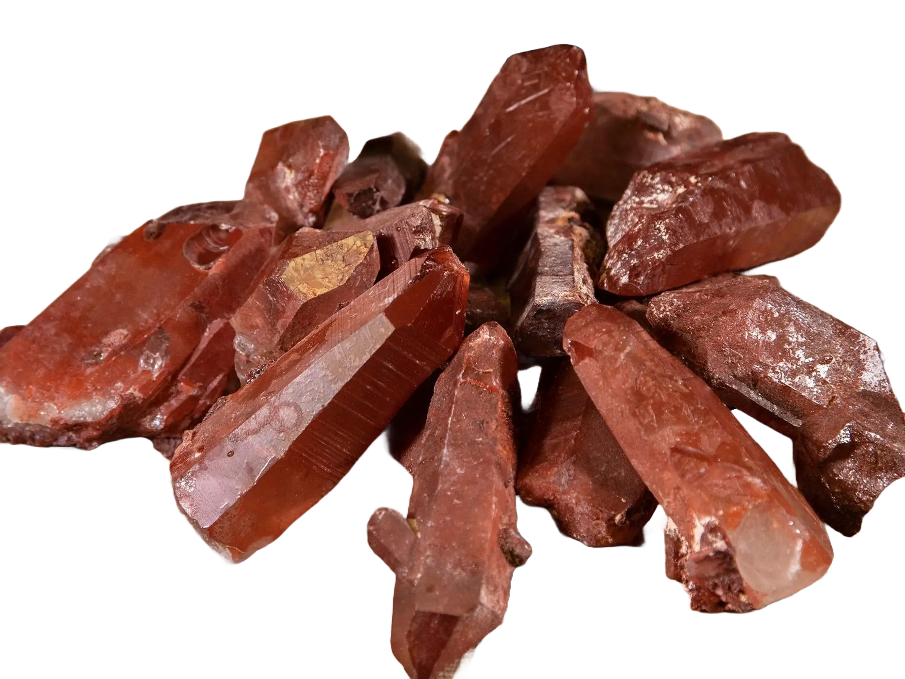 Red Hematite Quartz Point RARE  (Individual Piece)