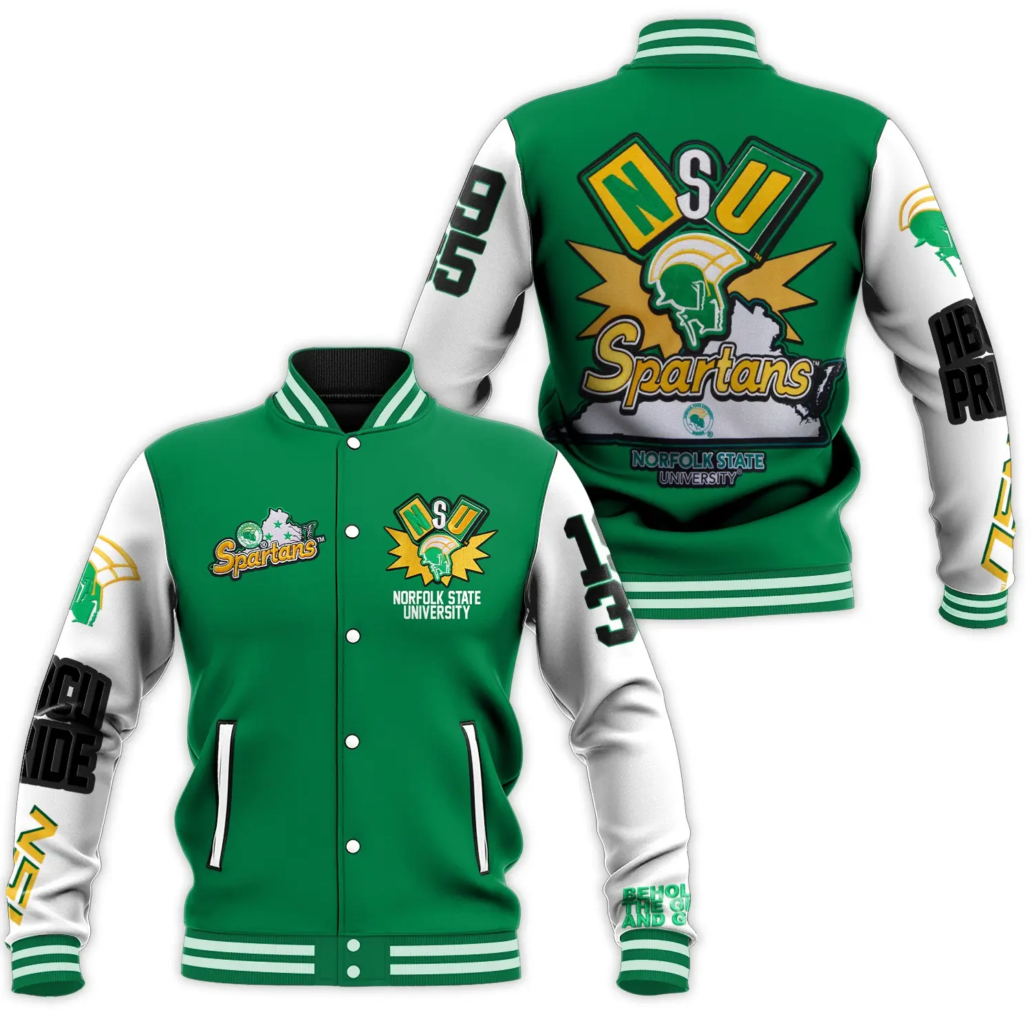 College Sp0rts Fan State Sp@r.t@ns Helmet Print Varsity Jacket Relaxed Fit Outdoor Casual Fall Winter Outfit HBCU Pride Graphic Tops Comfortable Snap Button Outerwear Clothes