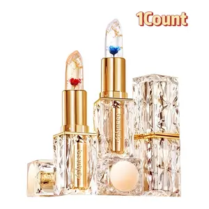 Crystal Petal Lip Balm, Temperature-Sensitive Color-Changing Lipstick, Long-Lasting Moisturizing Makeup, Non-Sticky, Beauty Tool