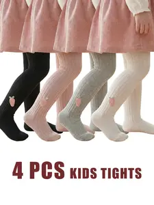 4-Pack Simple Jumpsuits for Girls, Cute Toddler Style, Daily Wear, Seasonal Wear, Spring & Fall Fashion, No Ca Prop 65 Warning